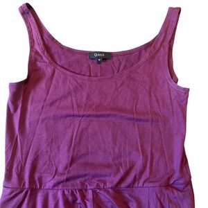 Quince Tencel Jersey Fit & Flare Dress Women's Sleeveless Midi Burgundy Medium